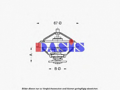 AKS DASIS 750931n -  Термостат, охлаждающая жидкость